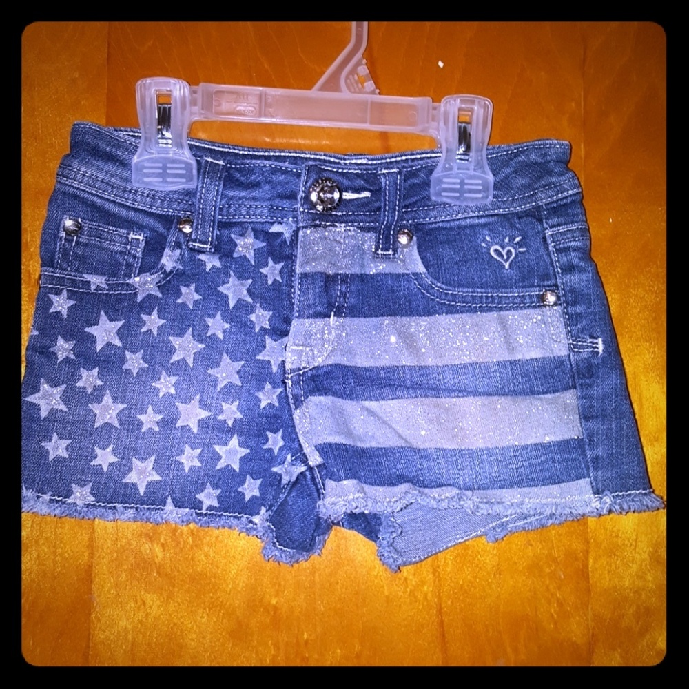 Justice Girls Jean shorts Size 8S